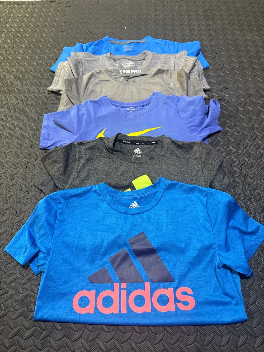 Adidas, Nike & Under Armour Boys Short Sleeve Tshirt Athletic Bundle Medium